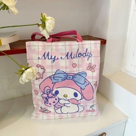 Sanrio My Melody Canvas Shoulder Tote Bag - Picture 2 of 9